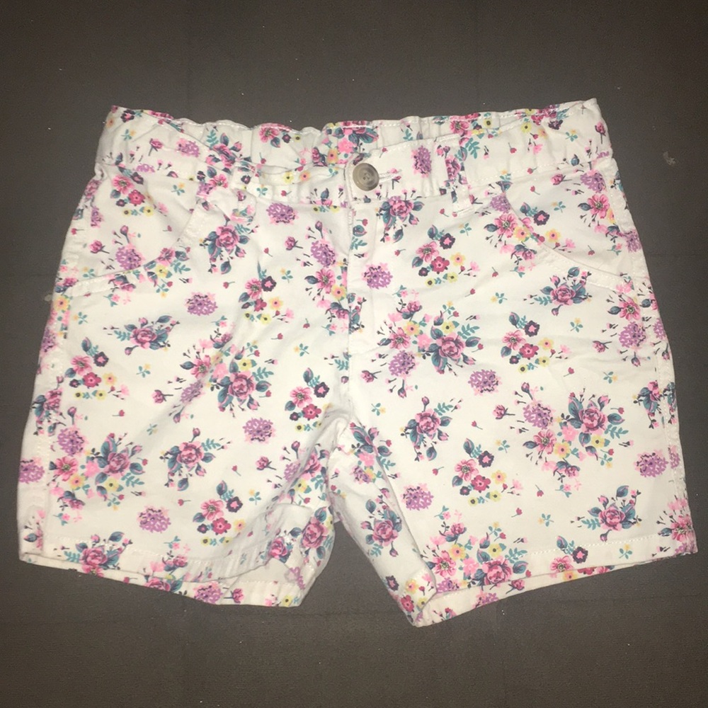 $ Girls Floral Shorts sz. 8